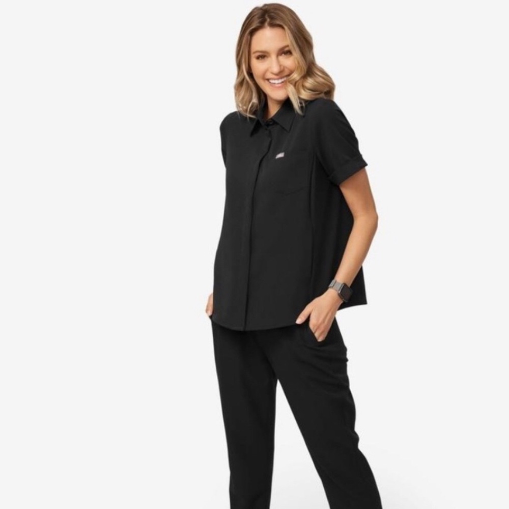 Figs Scrub top XXL Black